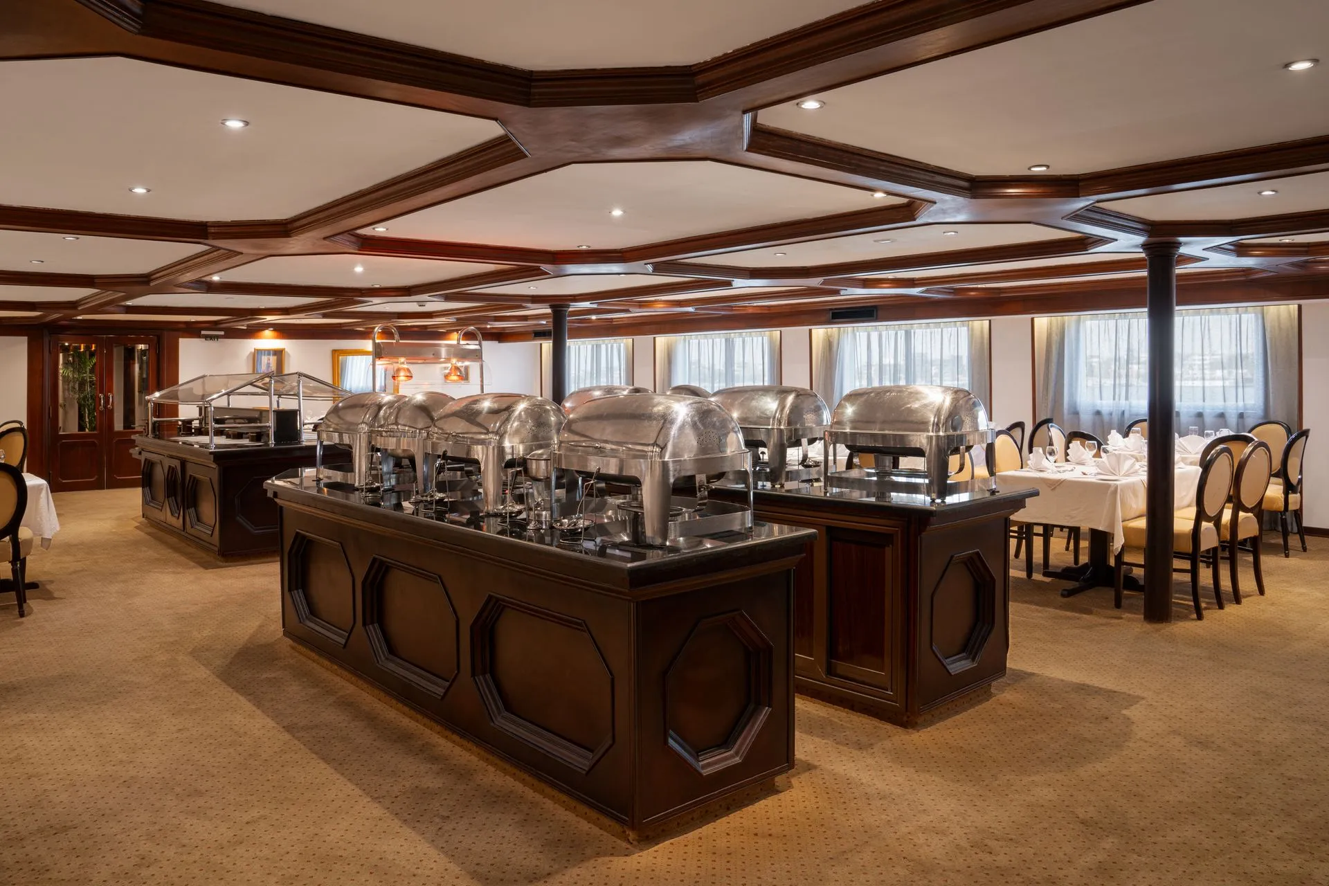 Restaurant aboard the MS Nile Odyssey Nile Cruise Nile cruise